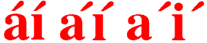 á & í