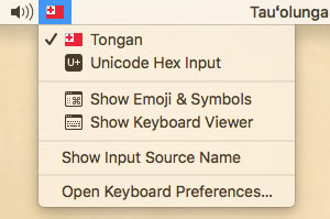 keyboard menu